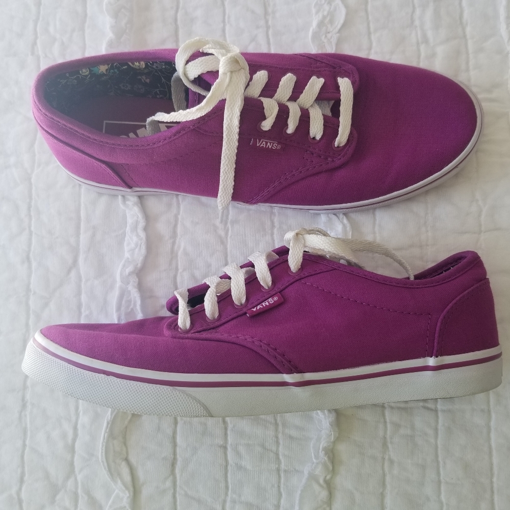 Vans Magenta Purple Pink Sneakers 8 Worn Once!!!